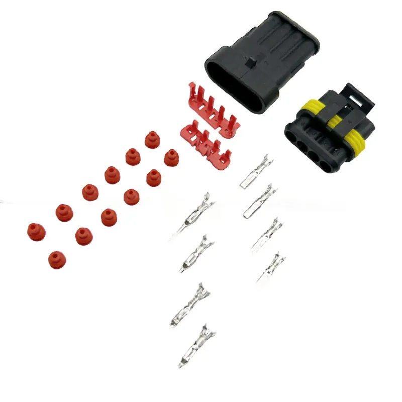 Разъем AMP SuperSeal 4PIN 1.5 (комплект)-0