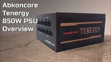 Abkoncore Tenergy 850W overview: Fully modular 80 Plus Gold-rated PSU