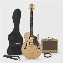 Электро, бас гитара Gear4music San Diego Semi Acoustic Guitar SubZero V15G Amp Pack