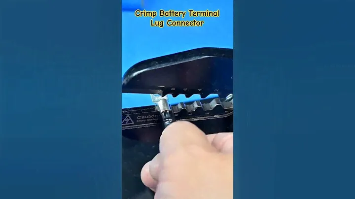 How to crimp battery terminal lug connector #amplifier #crimp #batteryterminal #ampinstall