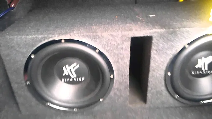 My 2 hifonics sub and lanzar 3000 watt amp