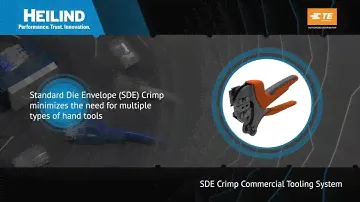 TE Connectivity SDE Crimp Commercial Tooling System | Heilind Electronics