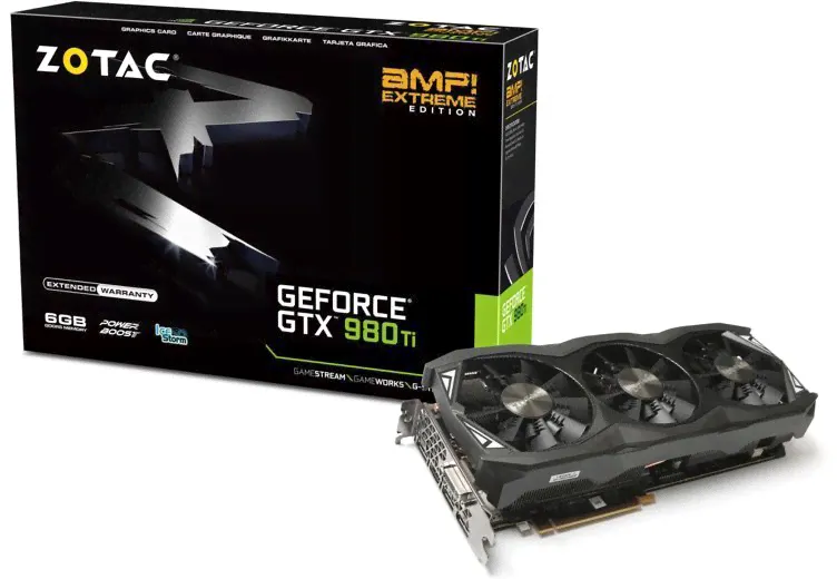 Видеокарта nVidia GeForce GTX980 Ti Zotac AMP! Extreme PCI-E 6144Mb (ZT-90505-10P)