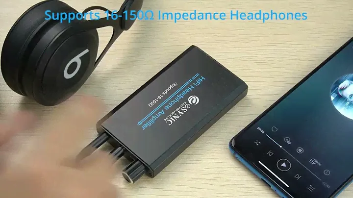 eSynic Portable Headphone Amplifier,HiFi Earphone Amp 3.5mm