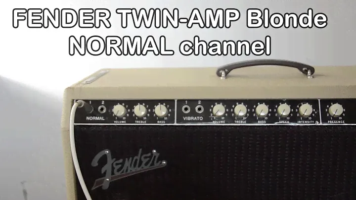 FENDER TWIN-AMP Blonde 1959～1964