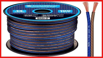InstallGear 14 Gauge AWG 100ft Speaker Wire True Spec and Soft Touch Cable - Blue/Black (Great Use
