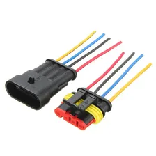 Разъемы AMP 4pin (male + female) с проводом