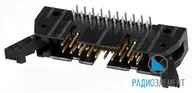 5499913-4, Разъем, AMP-Latch-20 вилка на плату угл. 2.54mm с защелкой, Wire-to-Board, 20 Position, а