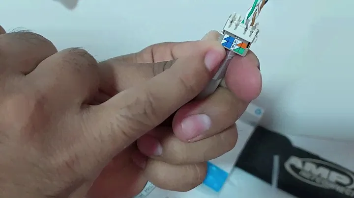 CÓMO PONCHAR UN CABLE UTP CATEGORÍA 6A