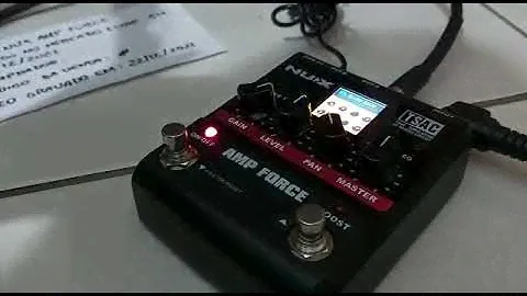 Pedal Nux Amp Force - Vendido no Mercado Livre - Demonstração de funcionamento