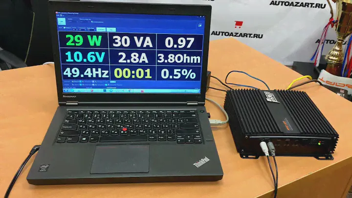 Замер мощности усилителя AMP MASS 1.500. Подтверждение заявок.