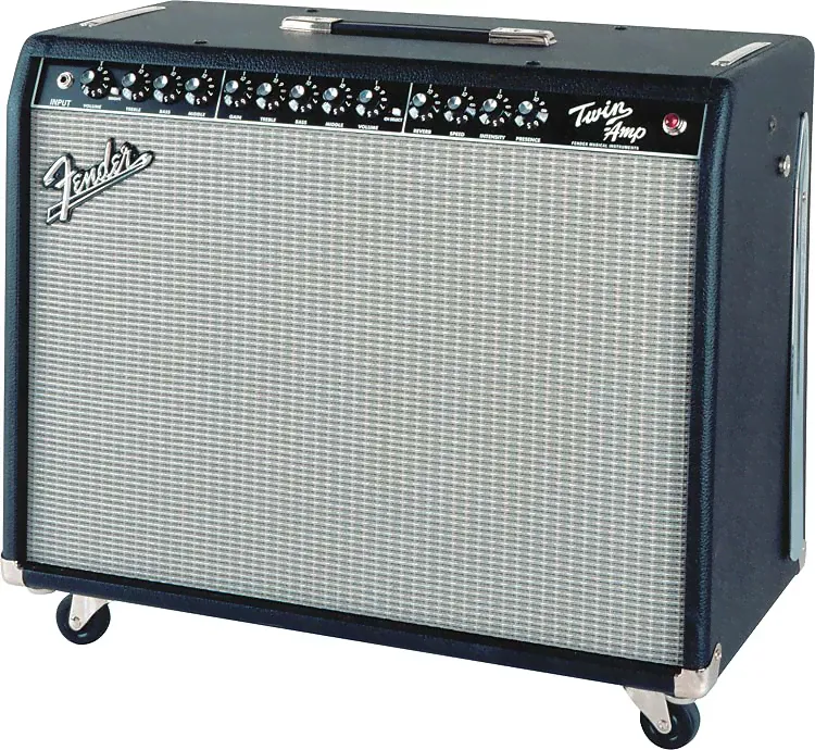 Fender 2001 TWIN AMP - 100 W гитарный ламповый комбо 100 / 25Вт, 2х12- Eminence, стойка-0