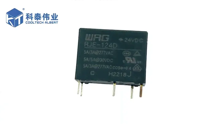 4 Pin SPST 5V 10 Amp Relay 0.36mW Dielectric Withstand 2.5kv RD-105DM-A