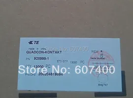928999-1 коннектор 20-24AWG оловянные обжимные клеммы TYCO TE клеммы AMP клеммы 100% новые и оригинальные детали (art.: 6abcd3b6)