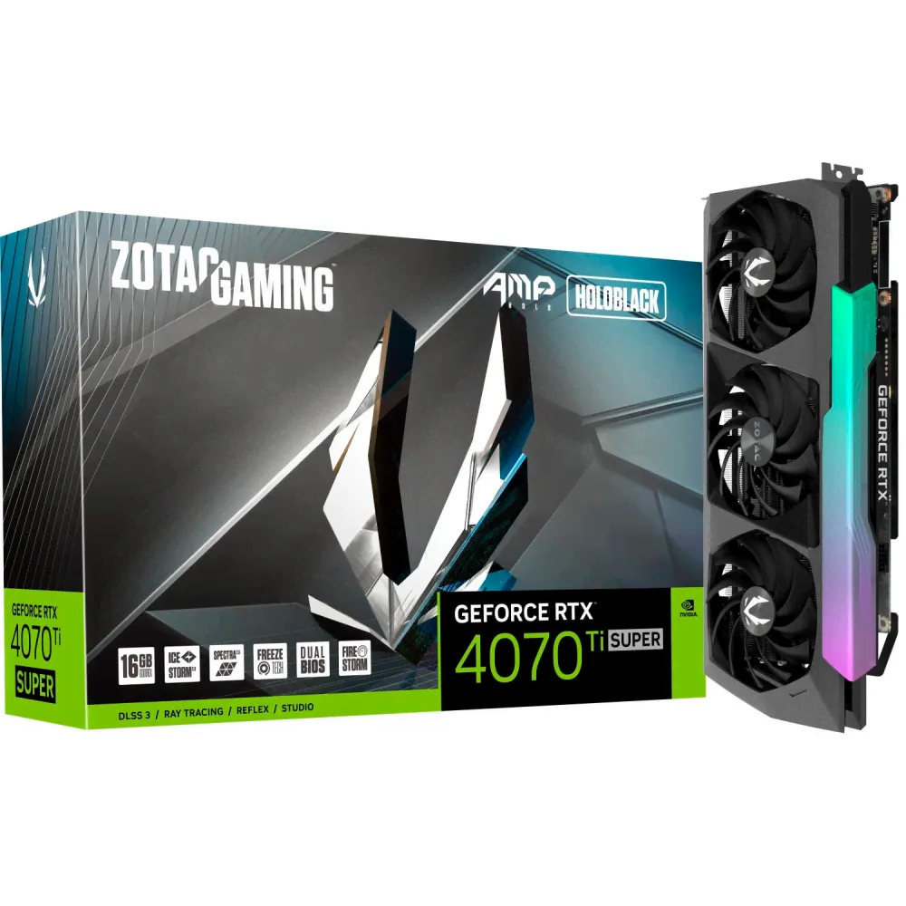 Видеокарта NVIDIA GeForce RTX 4070 Ti Super Zotac AMP HOLO 16Gb (ZT-D40730F-10P)-2