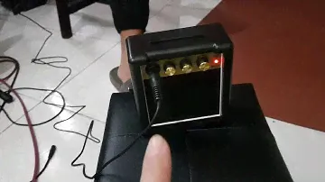 5w amp with guitar pickup testing