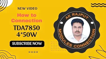 How To connection TDA7850 4*50W Car Audio Power Amplifier XH-M150 Dc 12 Volt Input