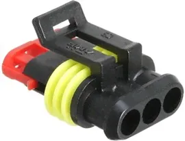 215000310169 (282087-1), Корпус разъем "розетка" 3pin AMP Superseal 1.5