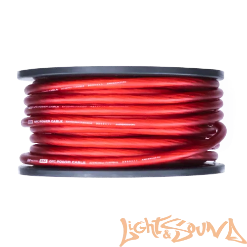 AMP PRO 100% Кабель силовой, OFC Extremely flexible, 4GA/20мм2 красный, 25м в катушке-4