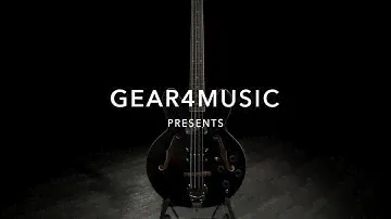 San Francisco Semi Acoustic Bass, Black | Gear4music demo