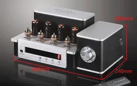 Якин MS-6V6 Интегрированная вакуумная трубка Усилитель для наушников Pre-AMP SRPP Pure Post-AMP 6P6PX4 DO Усилитель AB1 2x12.5W