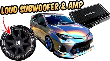How to install Subwoofer & amp  Stock Head Unit - PART 1 COROLLA