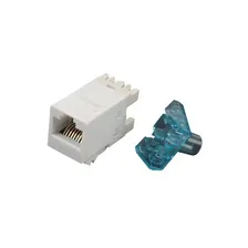 AMP 1375191-3 Модульное гнездо UTP 110Connect SL-типа, RJ-45 Кат. 5Е, Цвет: белый
