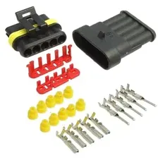 Влагозащитный разъем AMP 5Pin F+M комплект
