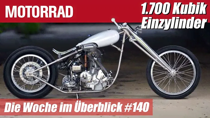 Hackel-Wright Chopper mit 1700 cm³ Einzylinder aus altem Sternmotor | Motorrad Wochenrückblick #140