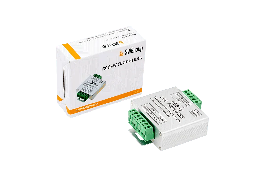 Усилитель RGB+W,24А, AMP-RGBW-24A, 00-00000295-0