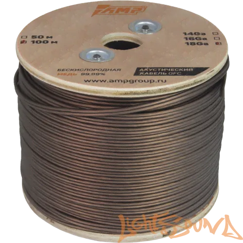 AMP 100% OFC Ultraflexible 18 Ga медь, 100м в катушке-4