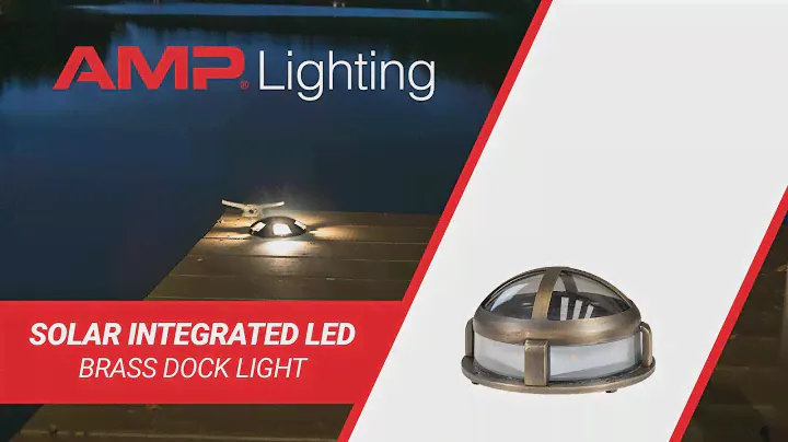 AMP® Solar Brass LED Dock Light