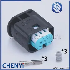 1 комплект 3-Контактных Проводов 2-967642-1 AMP Разъем Женский Мужской Гнездо Педали акселератора Водонепроницаемый Электрический Разъем