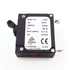 230V 30 AMP 30A Generator Circuit Breaker Hertz 50/60 37.5 Trip Amps