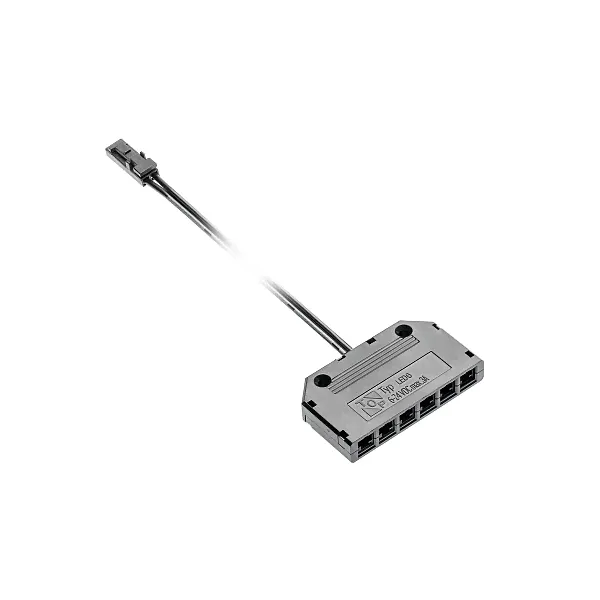 Соединитель LED распределитель 6 гнезд кабель 2м разъем Mini AMP GTV 1/1-0