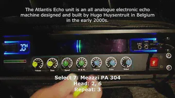 Atlantis 1 Echo machine demo