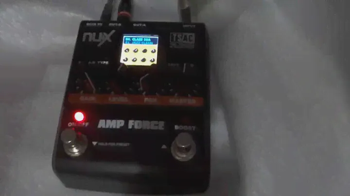 Demo review Nux Amp Force Amp Simualtion Pedal