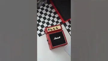 Limited Edition Marshall Lunar.❤️🤍🖤 Red MS-2R Micro AMP.🌈#marshall #marshallamps #unboxing #reels