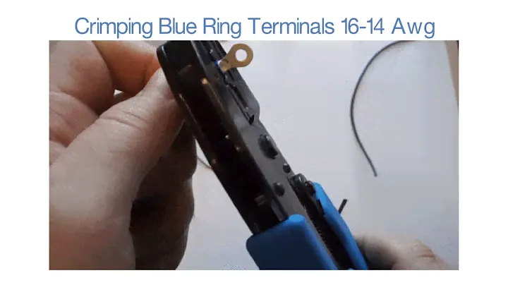 Crimp Ring Terminals - Blue 16-14 Awg