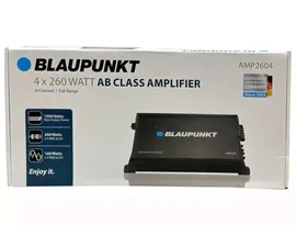 Усилитель звука автомобильный 4 канальный для сабвуфера для колонок BLAUPUNKT AMP 2604 4x260 WATT