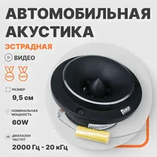 Автомобильные динамики эстрадные AMP MASS TW95 твитер рупор