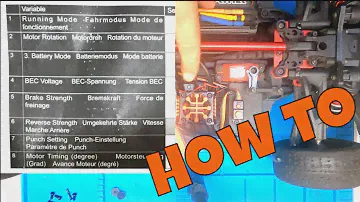 Spektrum smart ESC - Как изменить настройки