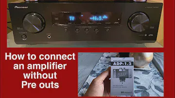 How to connect an amp without preouts. Pioneer receiver and Russound