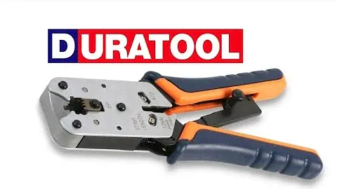 DURATOOL | D03024 | RJ45 Modular Crimping tool | 8P8C in Parallel Action