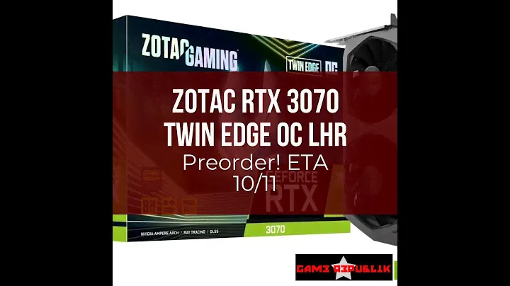 Zotac RTX 3070 Twin Edge OC LHR
