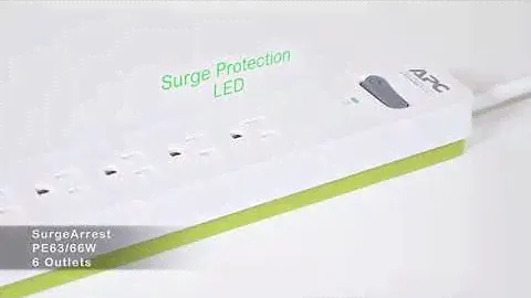 APC Power Strip Surge Protector, PE66W, 1080 Joule, 6 Outlet Surge Strip Reviews