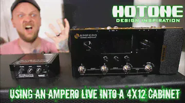 Hotone Ampero - Using it live through a 4 X 12 guitar cabinet