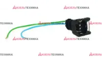 Разъём 7-01 AMP гнездовой квадрат 2-х контактный