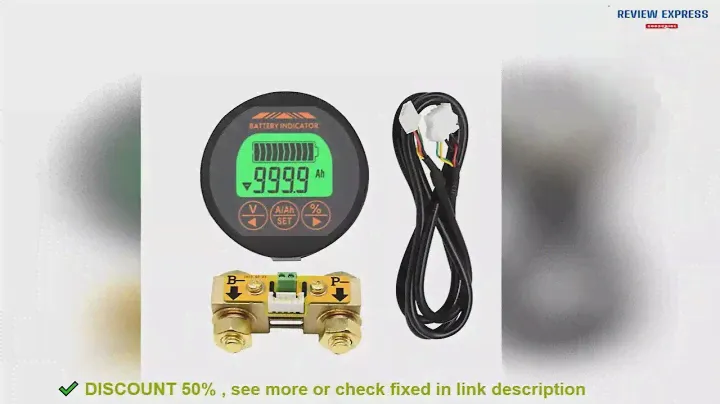 ✔️DC 8-80V 50A 100A 350A TR16 Battery Tester Coulomb Counter Meter Batte