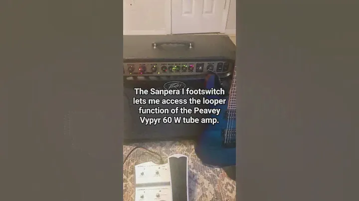 Peavey Vypyr 60 W tube amp's looper function.#guitar#amp#peavey#peaveyamps#footswitch#ibanez